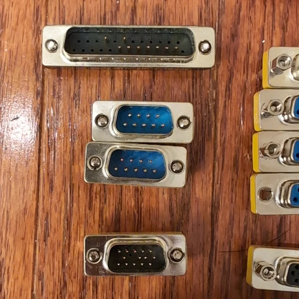 PC Connectors DB25 Female Male RS232 D-Sub 25 Pins